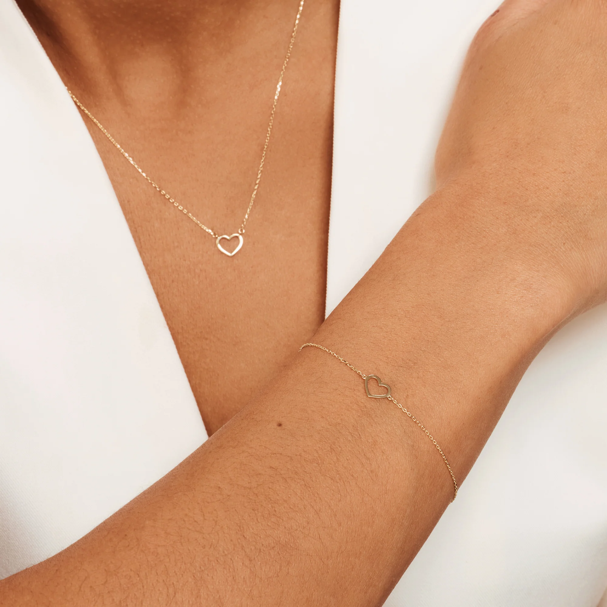 Belleville Amore 14 karat gold bracelet with heart - Image 4