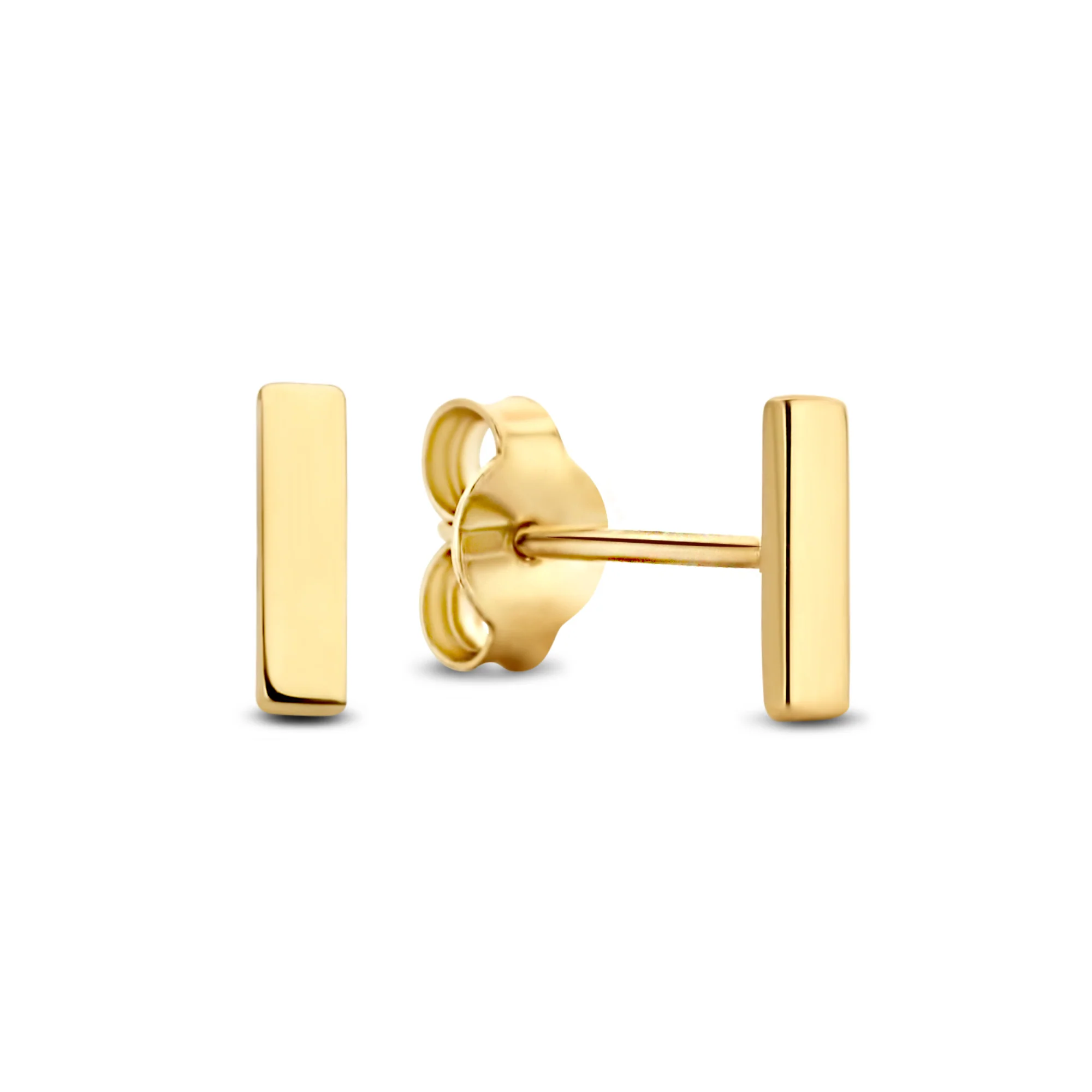 Monceau Josephine 14 karat gold stud ear studs with rod