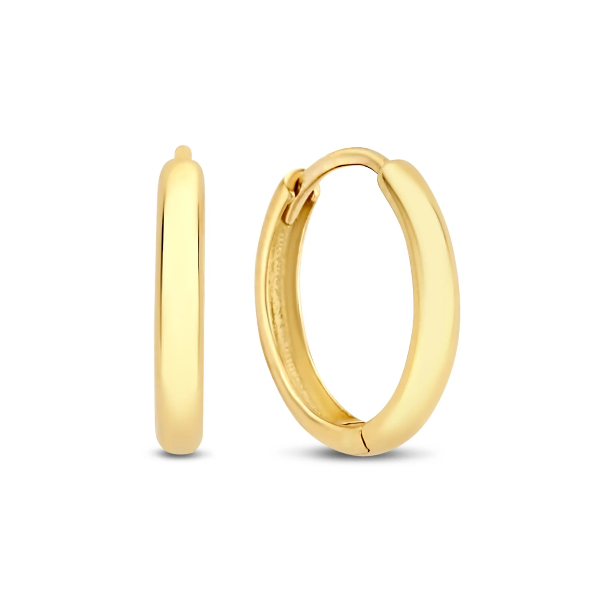 Rivoli Morgane 14 karat gold hoop earrings (12 mm)