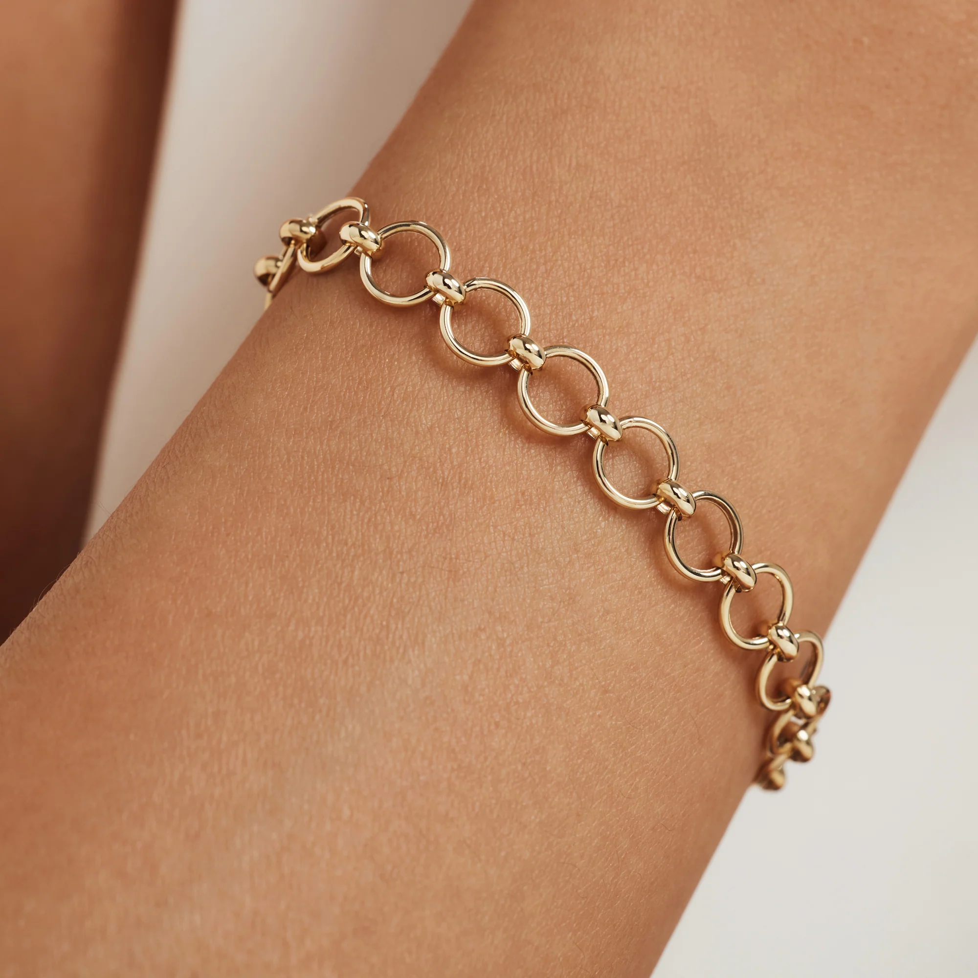 Belleville Axelle 14 karat gold link bracelet - Image 2