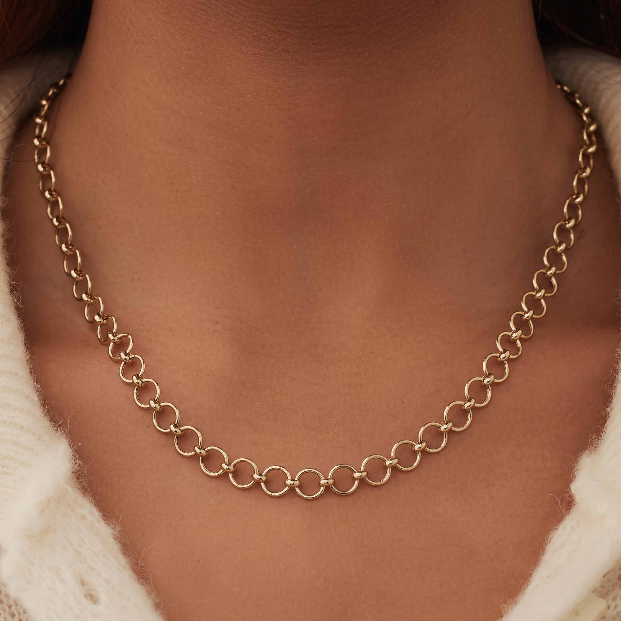 Belleville Axelle 14 karat gold link necklace - Image 2