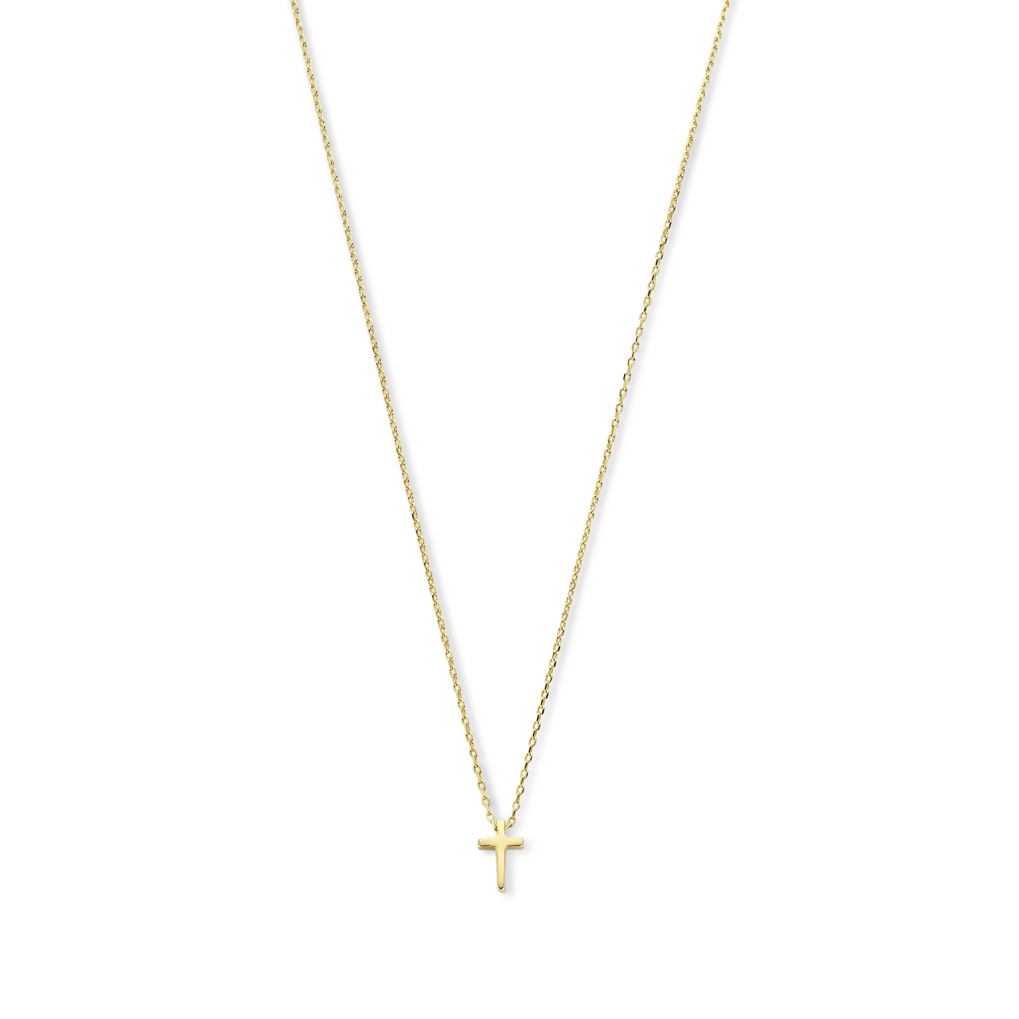 Monceau Solange 14 karat gold necklace with cross