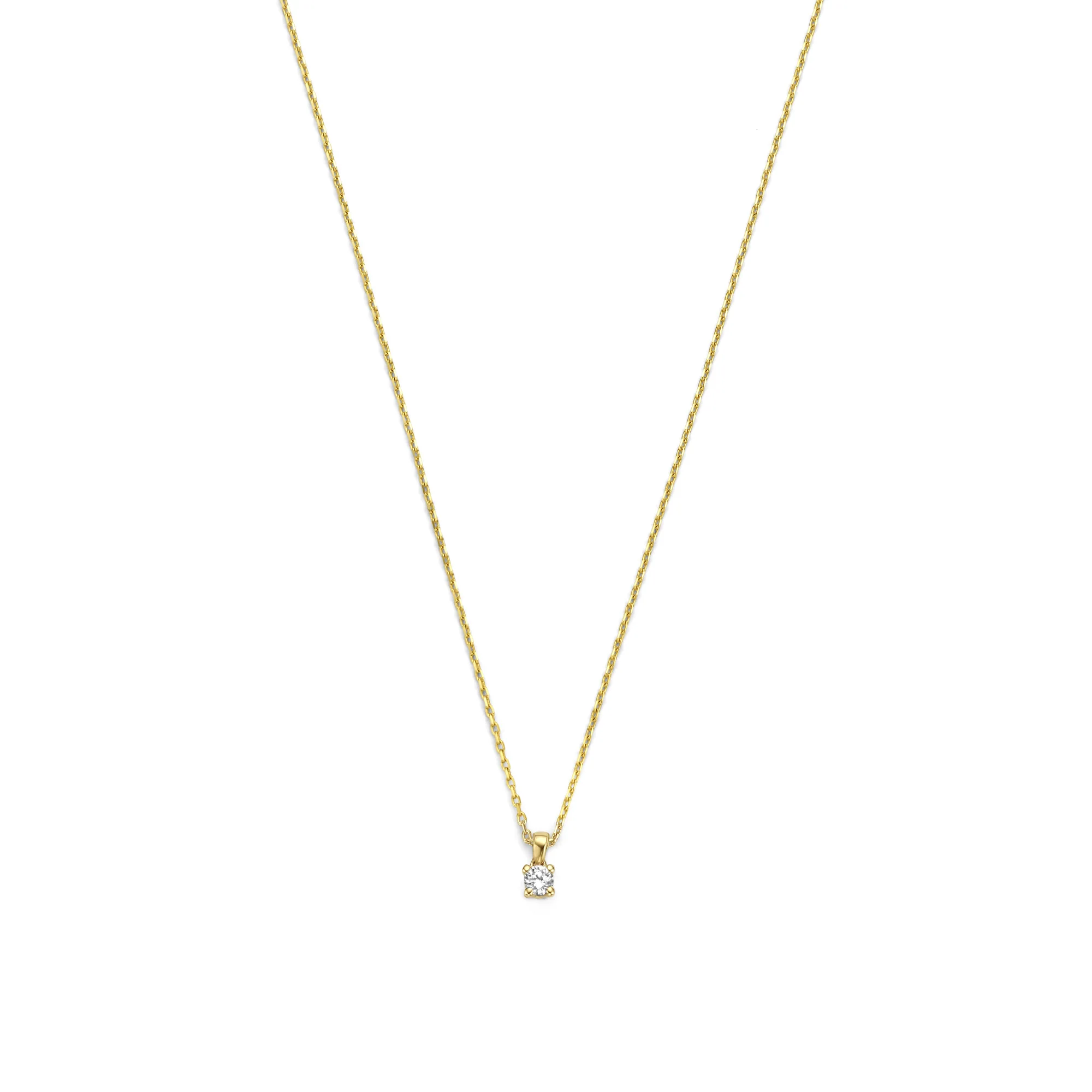 De la Paix Celesse 14 karat gold necklace with diamond 0.07 carat