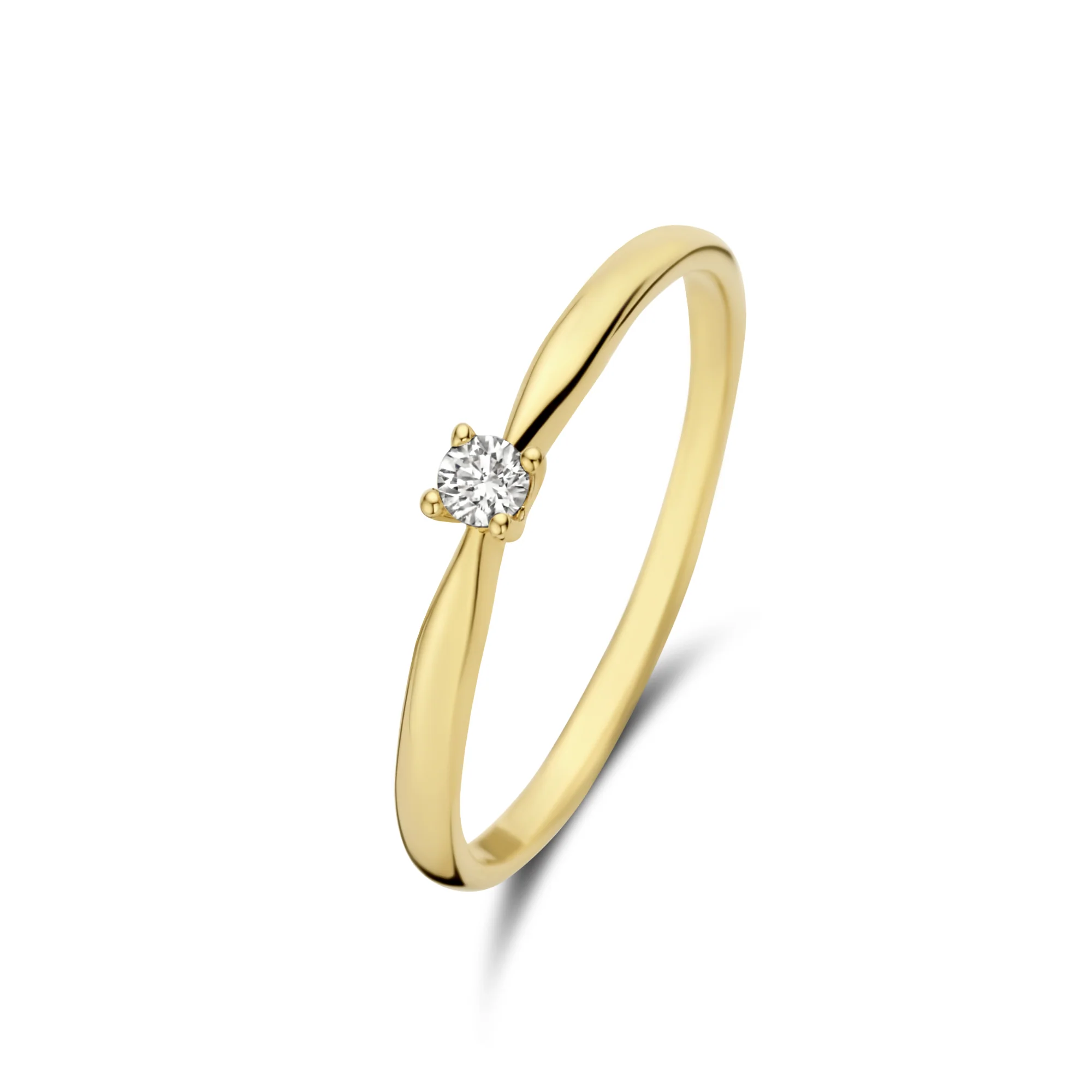 De la Paix Céline 14 karat gold ring with diamond 0.05 carat