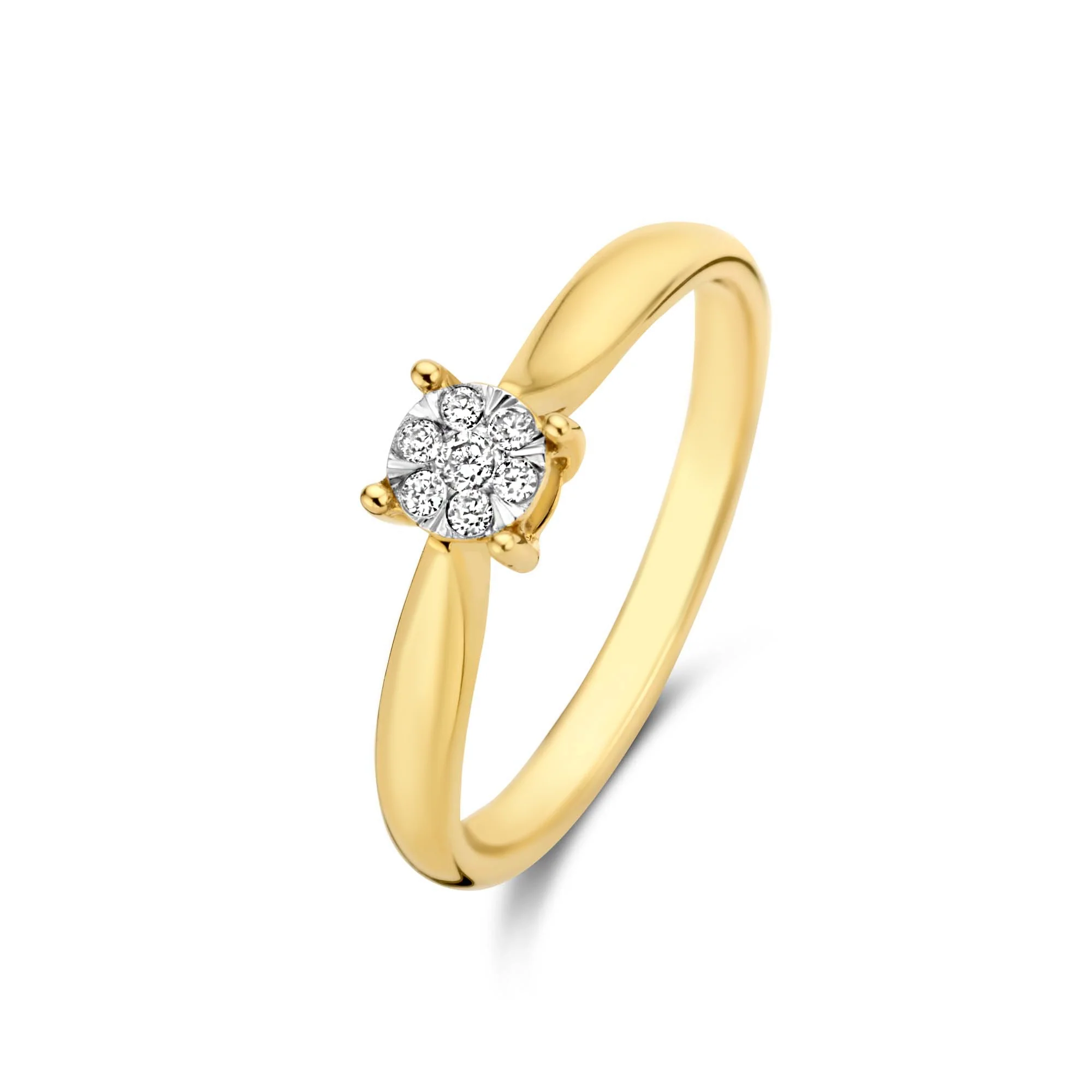 De la Paix Hanaé 14 karat gold ring with diamond 0.08 carat