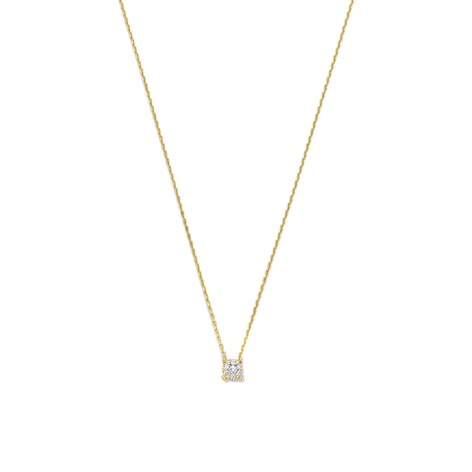 De la Paix Hanaé 14 karat gold necklace with diamond 0.08 carat