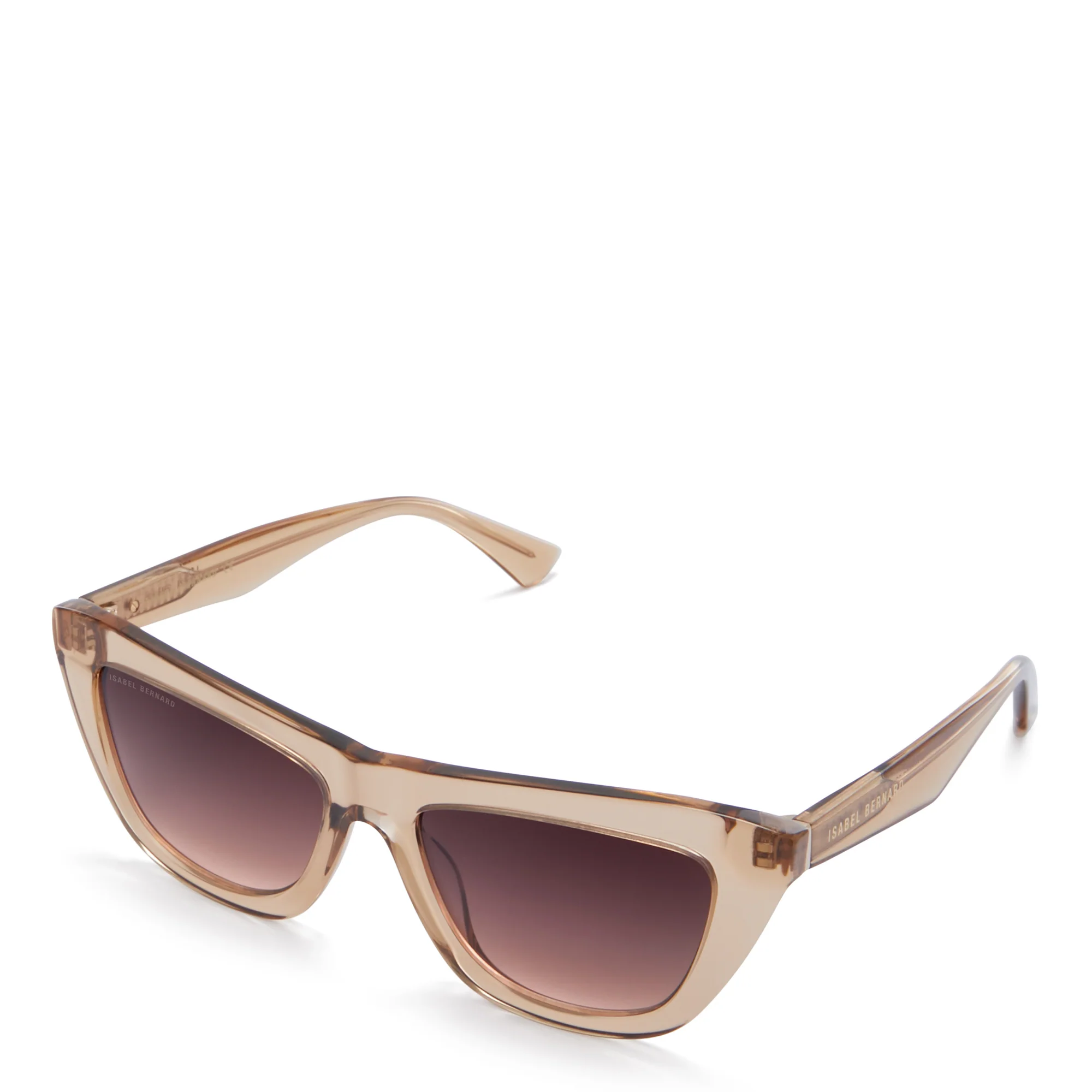 La Villette Roselin transparent beige cat eye sunglasses