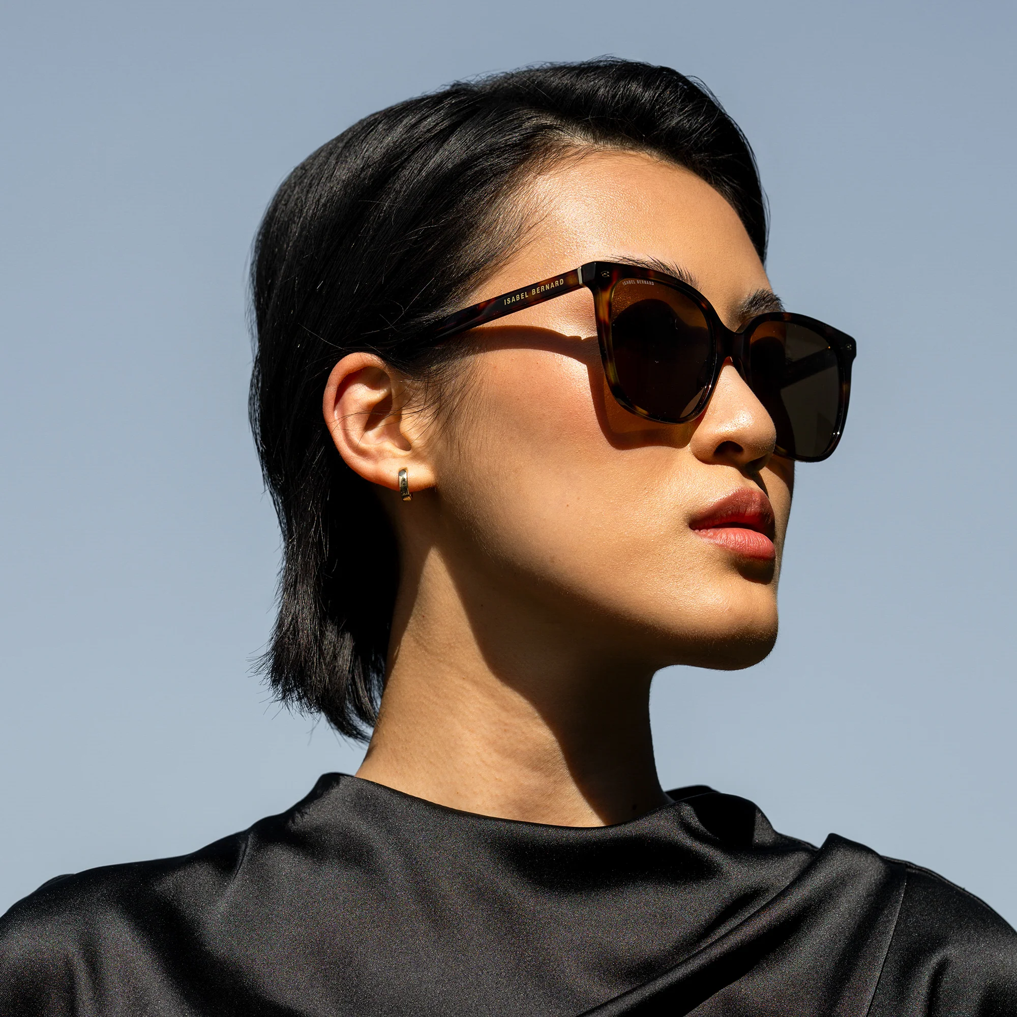 La Villette Raison brown tortoise square sunglasses with brown lenses - Image 2