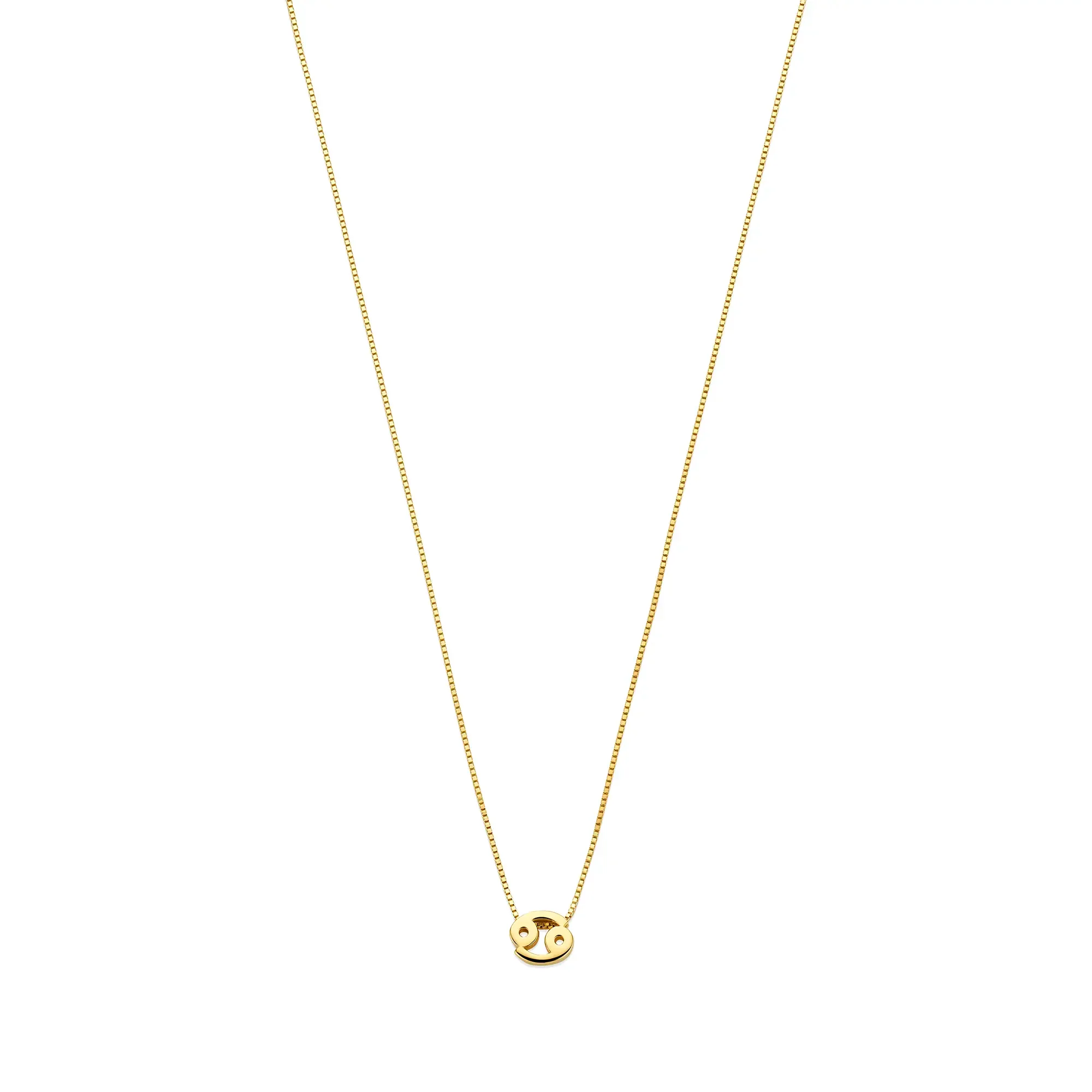 Étoiles d’Or Cancer 14 Carat Gold Venetian Necklace With Horoscope