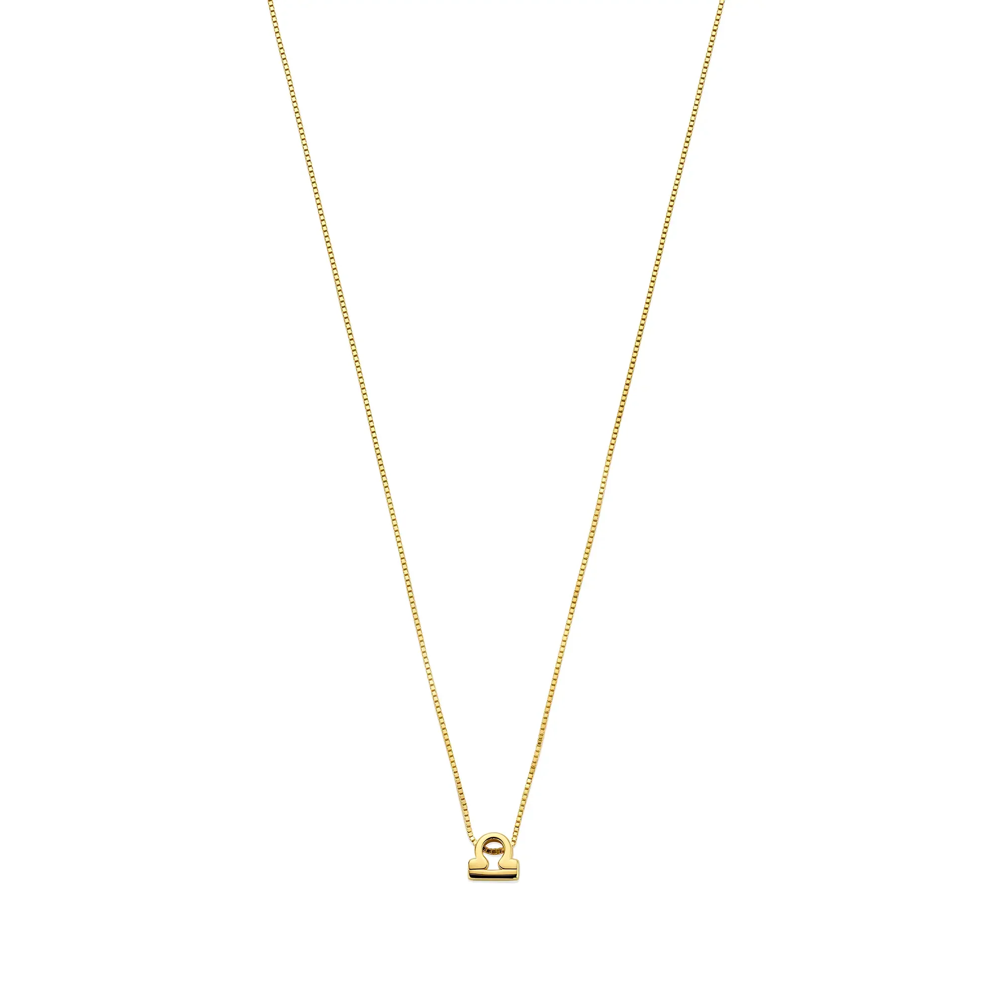 Étoiles d’Or Libra 14 Carat Gold Venetian Necklace With Horoscope