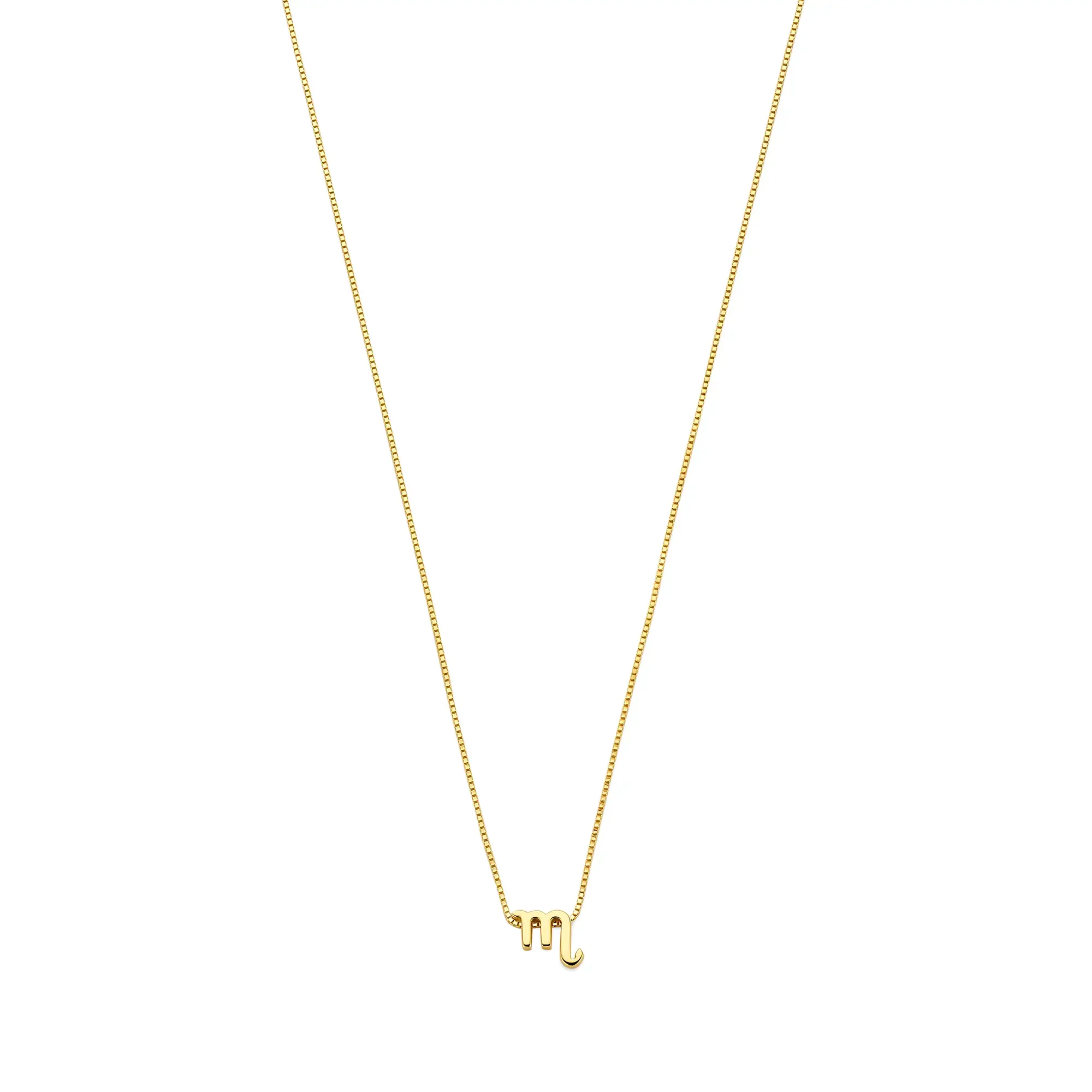 Étoiles d’Or Scorpio 14 Carat Gold Venetian Necklace With Horoscope