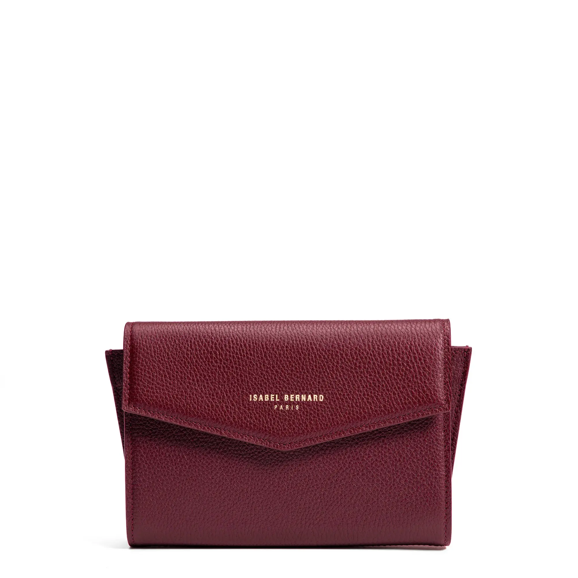 Honoré Lina Bordeaux Red Clutch With Detachable Shoulder Chain